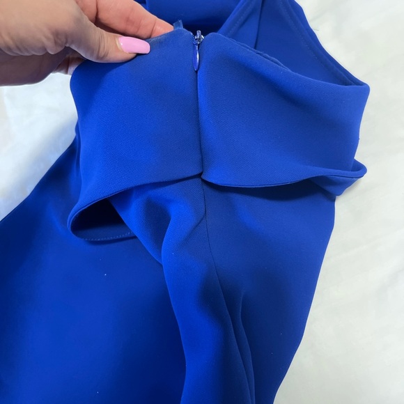 Forever Paris One Shoulder Blue Dress - Picture 2 of 3